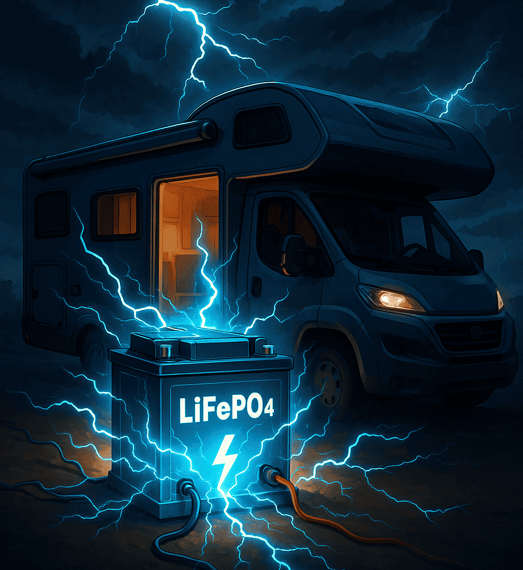 Lithium-Batterien im Wohnmobil eingebaut Lithium-Batterien im Wohnmobil eingebaut